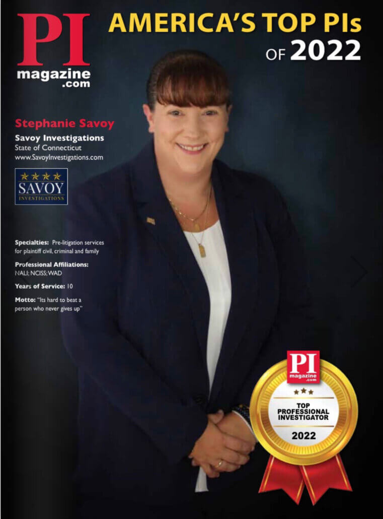PI Magazine cover | Savoy Investigations